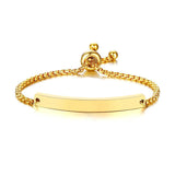 Personalized Stainless Steel Baby Bracelet, Mom Gift