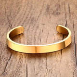 Personalized Stainless Steel Engraved Bracelet 6mm 8mm