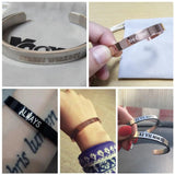 Personalized Stainless Steel Engraved Bracelet 6mm 8mm