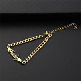 Personalized Stainless Steel Name Bracelet Adjustable Cuban Chain