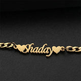 Personalized Stainless Steel Name Bracelet Adjustable Cuban Chain
