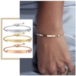 Women's ID Bangle Stainless Steel Bracelet Gift