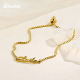 Personalized Women's Stainless Steel Name Bracelet