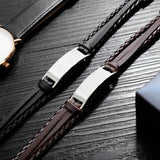 Punk Multilayer Bracelet Stainless Steel Engrave Bangle