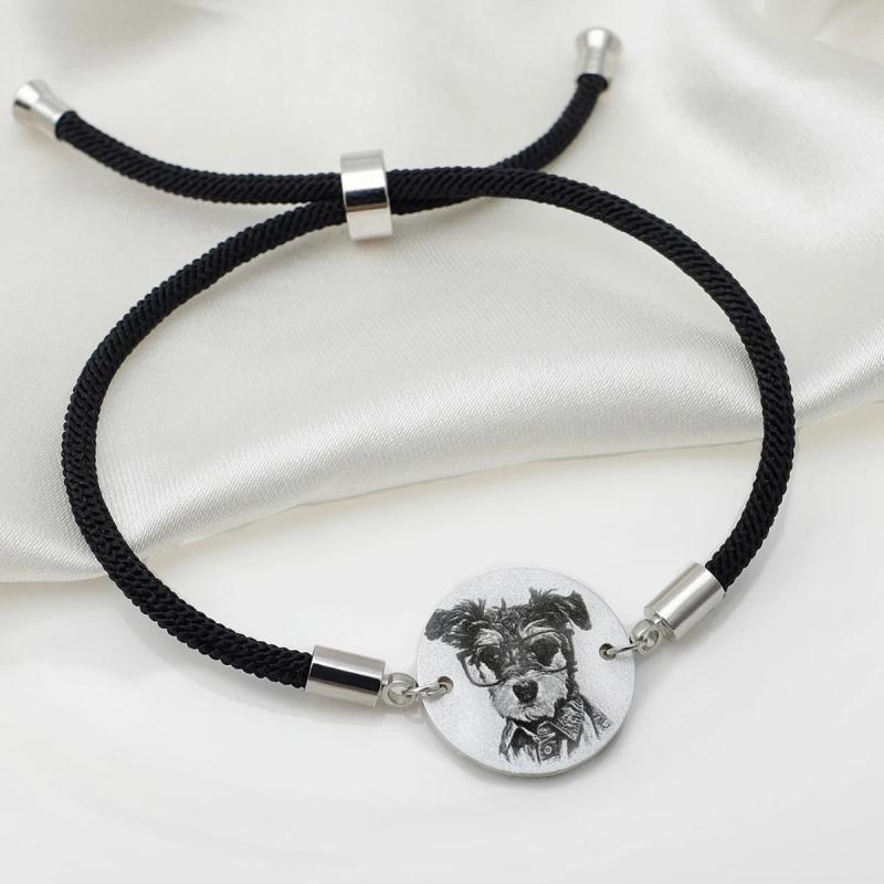 Adjustable Picture Bracelet Customize Memorial Jewelry