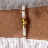 Geometry Turquoise Bead Bracelet Mix And Match Bangle