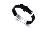 Personalized DIY Men's Medical Alert ID Bracelet Adjustable Length