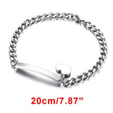 Custom Baby Mom Bracelet, Stainless Steel Chain, Born Boys Girls Gift