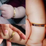 Custom Baby Mom Bracelet, Stainless Steel Chain, Born Boys Girls Gift