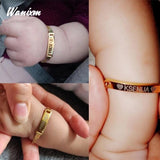 Kids Stainless Steel ID Bracelet - Custom Heart Engraving