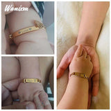 Kids Stainless Steel ID Bracelet - Custom Heart Engraving