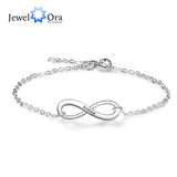 Personalized Infinity Link Chain Bracelets for Women