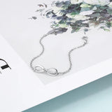 Personalized Infinity Link Chain Bracelets for Women