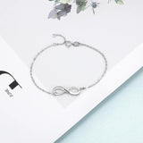Personalized Infinity Link Chain Bracelets for Women