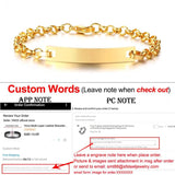 Personalized Stainless Steel ID Bracelets for Couples