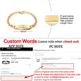 Personalized Stainless Steel ID Bracelets for Couples