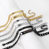 Engraving Nameplate Couple Bracelet Personalized Id Tag Bracelets