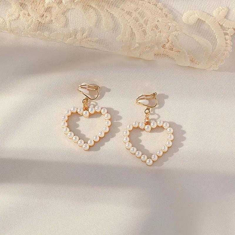 Fairy Spirit Flower Ear Clip Earrings Forest Style Women Jewelry