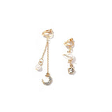 Fairy Spirit Flower Ear Clip Earrings Forest Style Women Jewelry