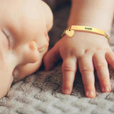 Baby Name Bracelet Stainless Steel Adjustable Personalized Girl Boy Jewelry