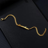 Personalized Cuban Chain Name Bracelet Stainless Steel Men Women Jewelry