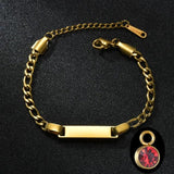 Custom Stainless Steel Baby Name Bracelet for Kids