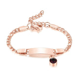 Custom Stainless Steel Baby Name Bracelet for Kids