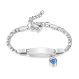 Custom Stainless Steel Baby Name Bracelet for Kids