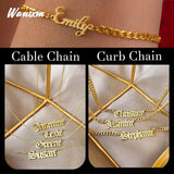 Name Bracelet Women Cuban Bracelet Zircon Heart Letter Jewelry