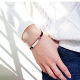 NIBASTAR Stainless Steel Adjustable Couple Bracelet