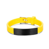 Silicone Rudder Kids Baby ID Bracelet Engrave Name Phone Nu