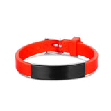 Silicone Rudder Kids Baby ID Bracelet Engrave Name Phone Nu