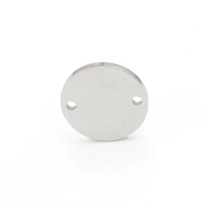 Engraved Name Date Stainless Steel Personalized ID Tag Coin Pendant
