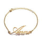 Customized Stainless Steel Name Bracelet for Women Girls