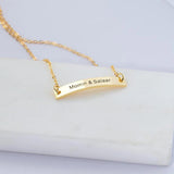 Tiny Stainless Steel Name Bracelet Bar Bangle Personalized Jewelry