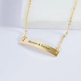 Tiny Stainless Steel Name Bracelet Bar Bangle Personalized Jewelry