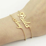 Inspirational Name Plate Charm Bracelet - Handwriting Signature Love Message