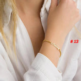 Custom Name Bracelet Steel Bangle