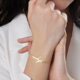 Custom Name Bracelet Steel Bangle