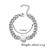 Engraving Bracelet Stainless Steel 12 Constellation Cuban Chain