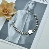 Engraving Bracelet Stainless Steel 12 Constellation Cuban Chain