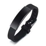 Personalized Waterproof Silicone Medical Alert Bracelet