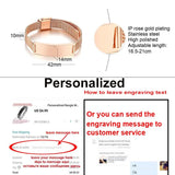 Stainless Steel Rose Mesh Bracelet 16.5cm