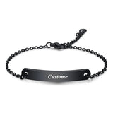 Personalized Nameplate Bracelet Stainless-Steel Gift