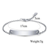 Personalized Nameplate Bracelet Stainless-Steel Gift