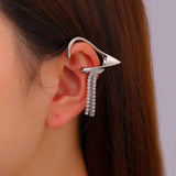Vintage Zircon Tassel Hoop Earrings for Women