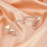 Vintage Zircon Tassel Hoop Earrings for Women