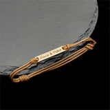 Custom Multicolor Bar Bracelets for Women Men Personalised Name Bangles