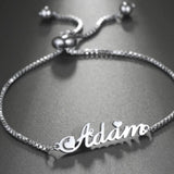 Custom Name Bracelet in Stainless Steel