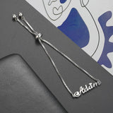 Custom Name Bracelet in Stainless Steel